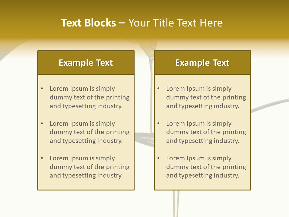 Background Olive Oily PowerPoint Template