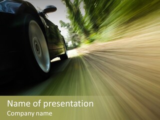 Transport Technology Race PowerPoint Template