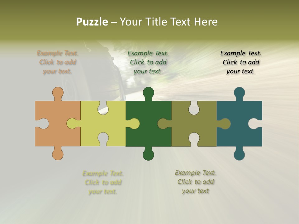 Transport Technology Race PowerPoint Template