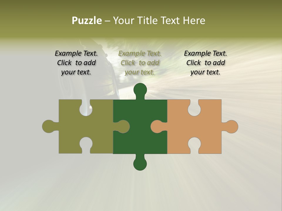 Transport Technology Race PowerPoint Template