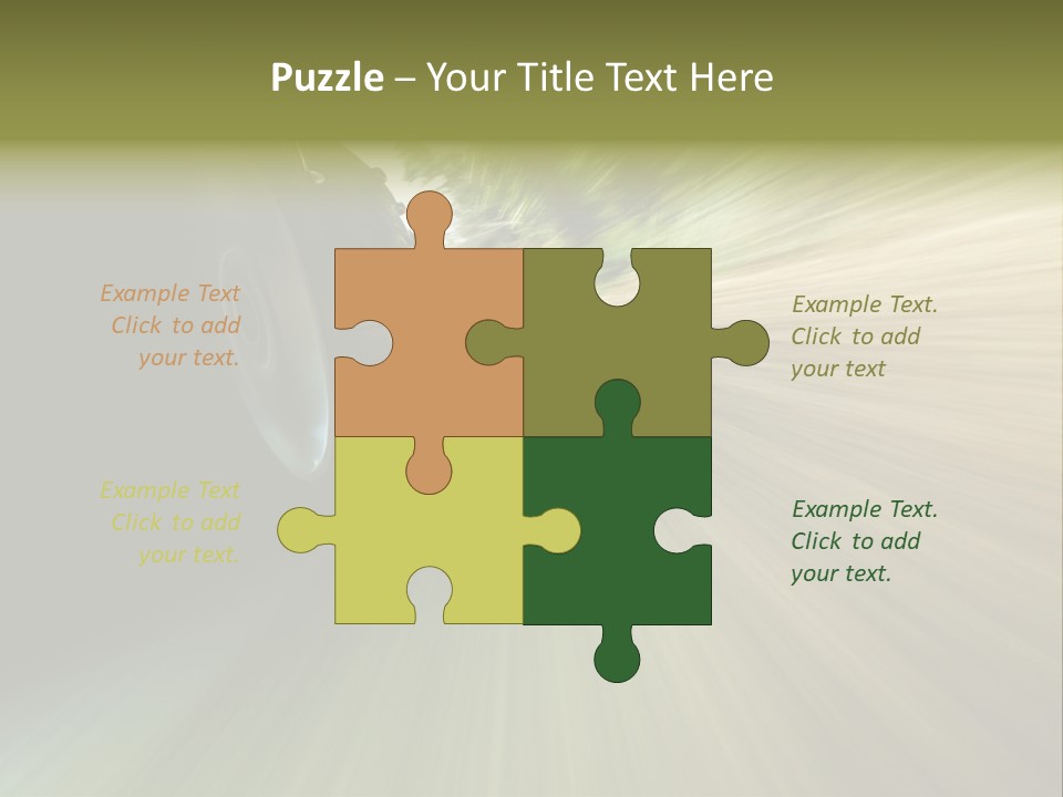 Transport Technology Race PowerPoint Template