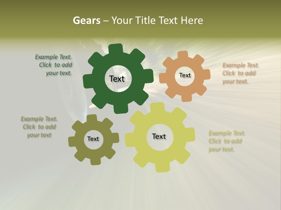 Transport Technology Race PowerPoint Template