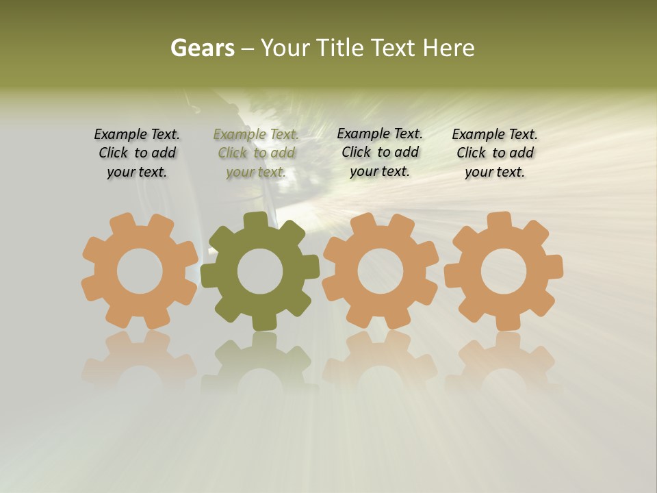 Transport Technology Race PowerPoint Template
