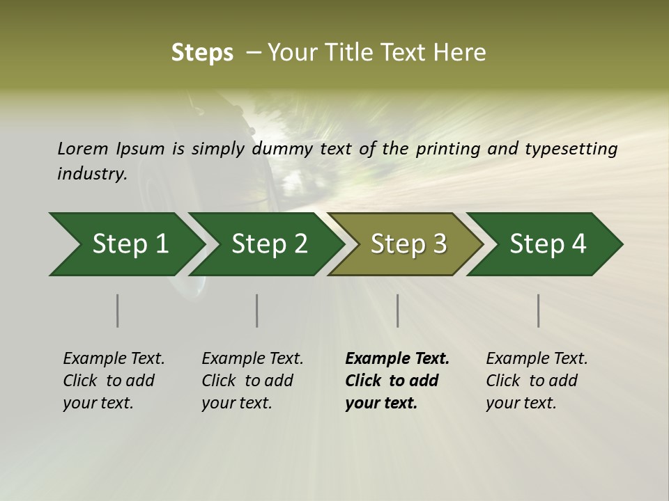 Transport Technology Race PowerPoint Template