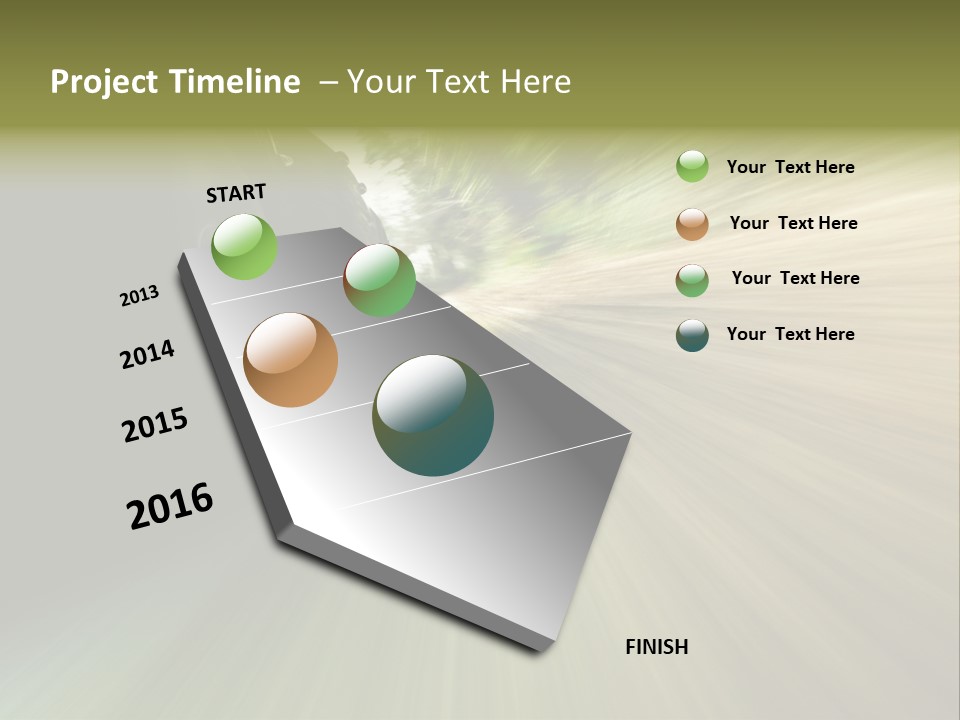 Transport Technology Race PowerPoint Template