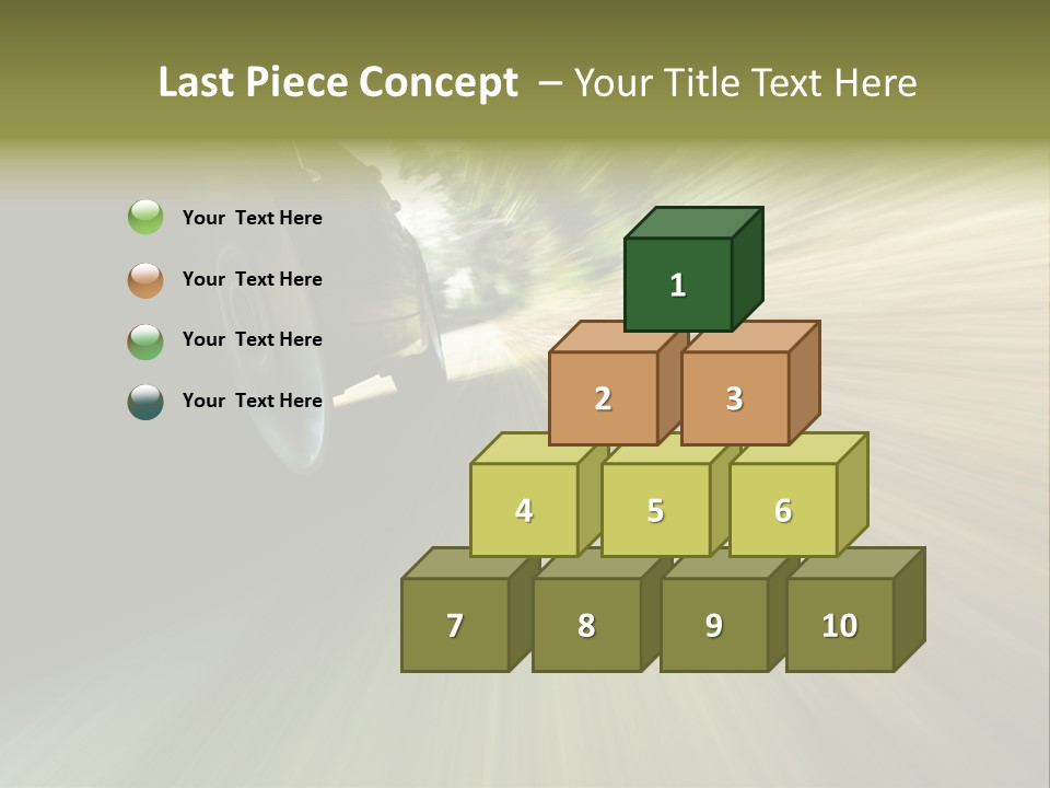 Transport Technology Race PowerPoint Template