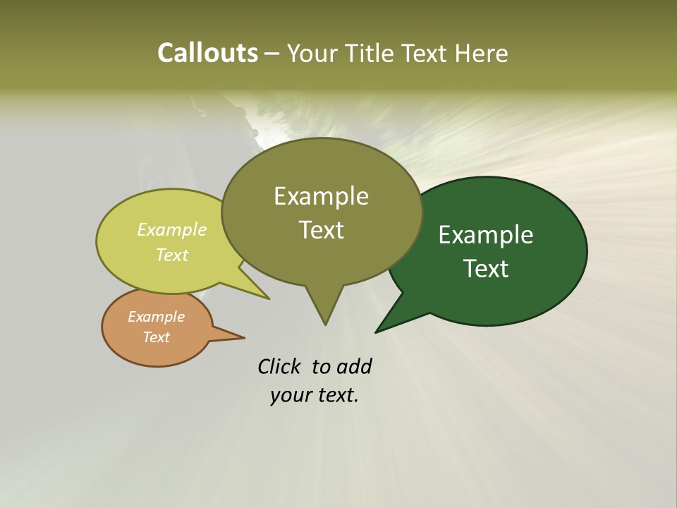 Transport Technology Race PowerPoint Template