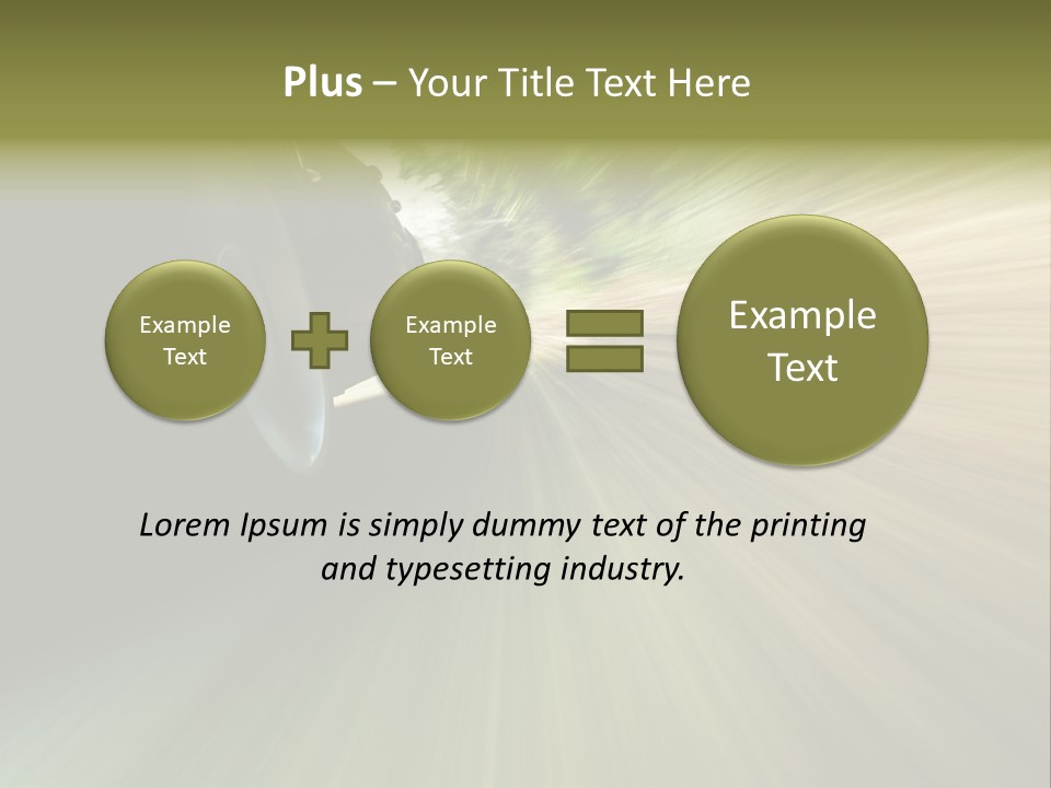 Transport Technology Race PowerPoint Template