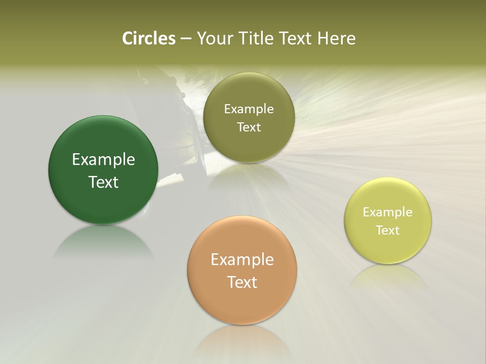 Transport Technology Race PowerPoint Template