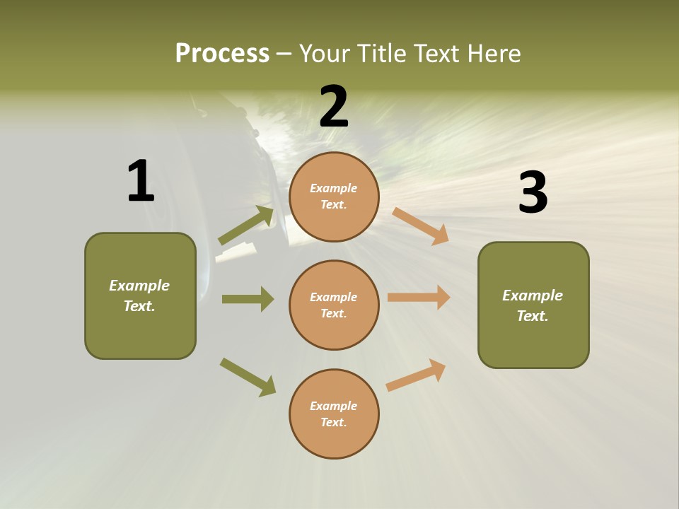 Transport Technology Race PowerPoint Template