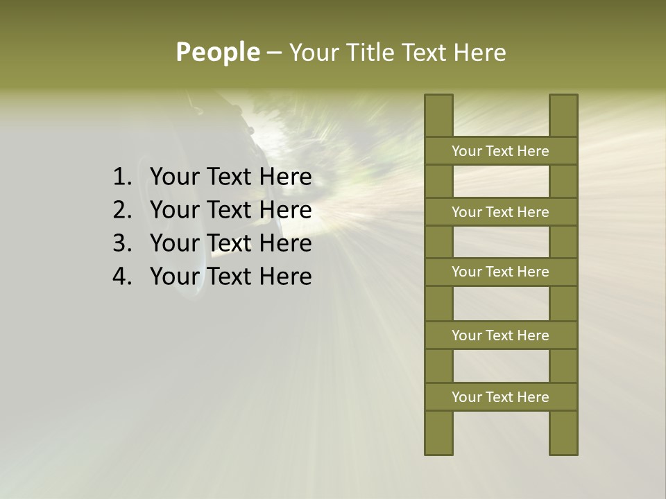 Transport Technology Race PowerPoint Template