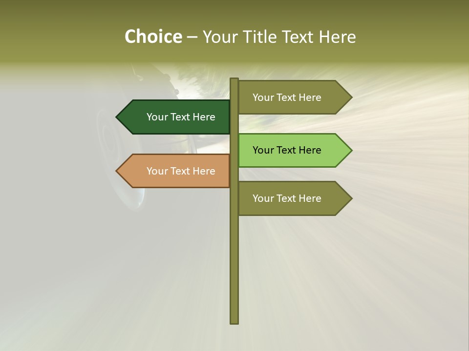 Transport Technology Race PowerPoint Template