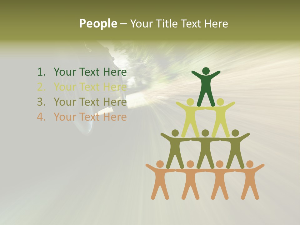Transport Technology Race PowerPoint Template