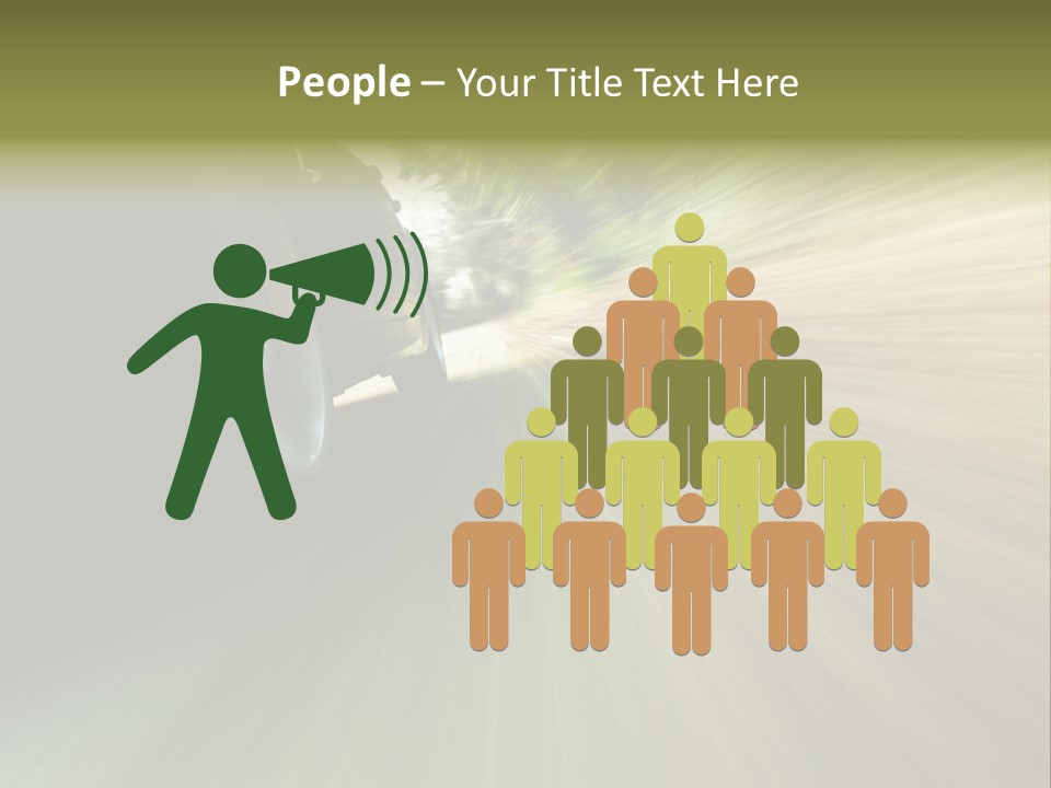 Transport Technology Race PowerPoint Template
