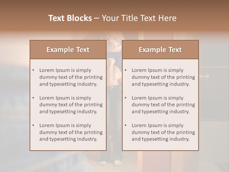 Beauty Unhealthy Obesity PowerPoint Template