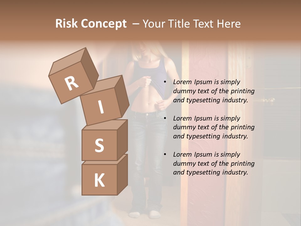 Beauty Unhealthy Obesity PowerPoint Template