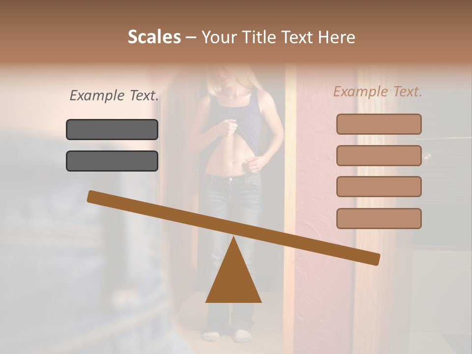 Beauty Unhealthy Obesity PowerPoint Template