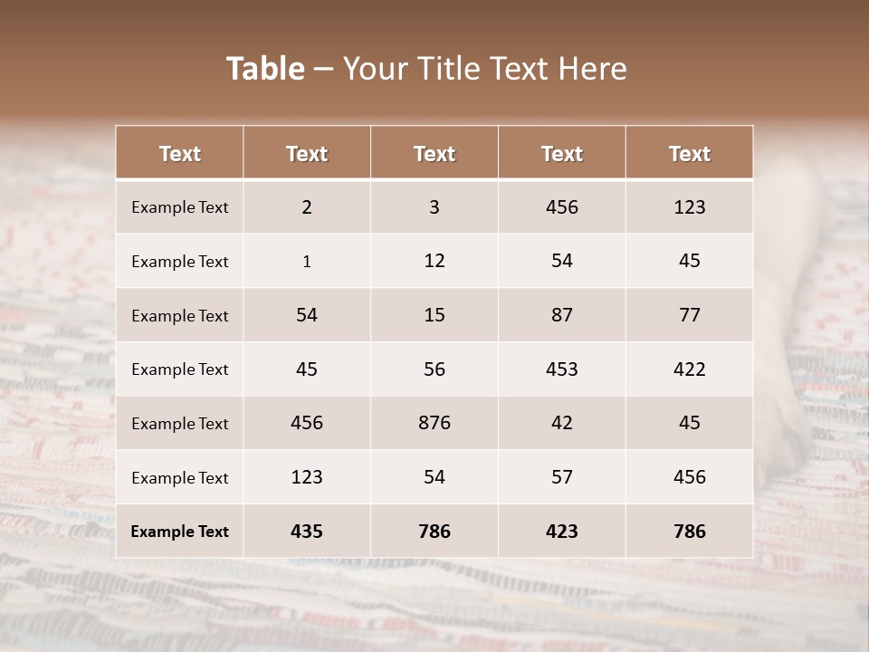 Home Resting Big PowerPoint Template