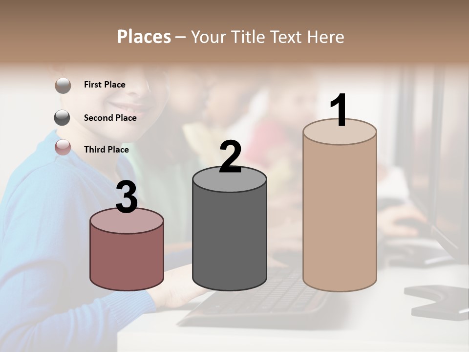 Cute Person Boy PowerPoint Template