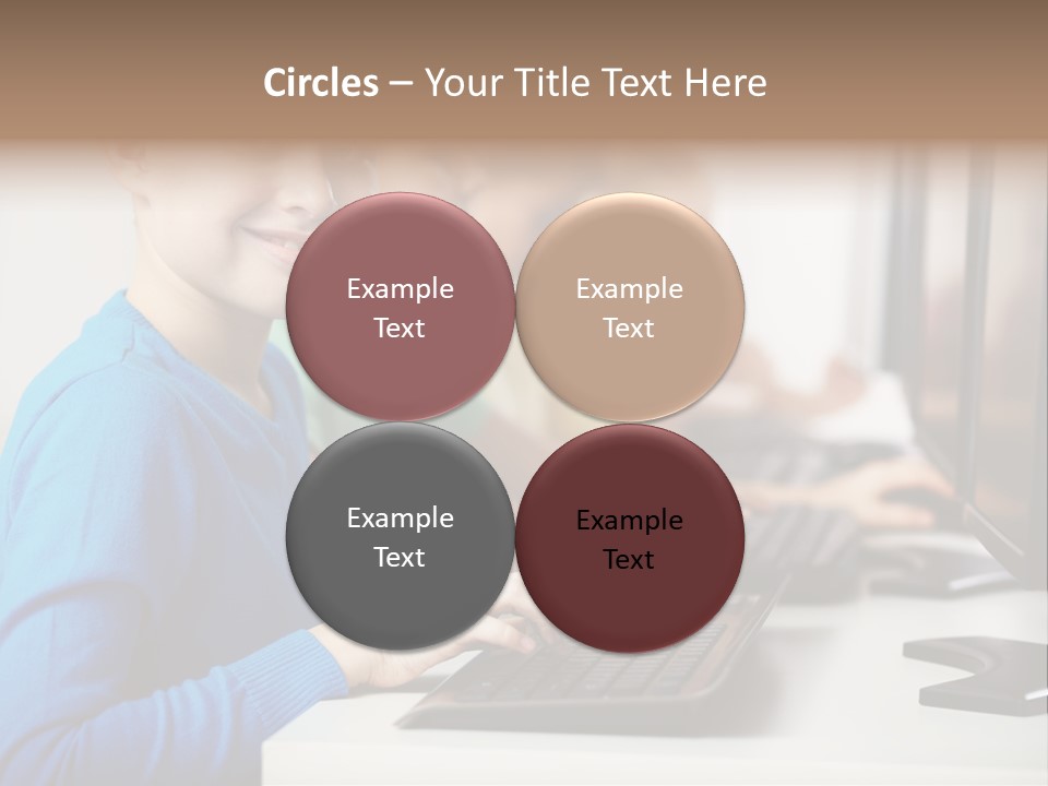 Cute Person Boy PowerPoint Template