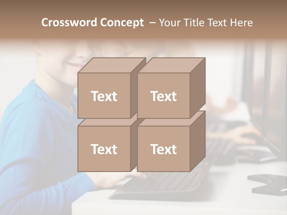 Cute Person Boy PowerPoint Template