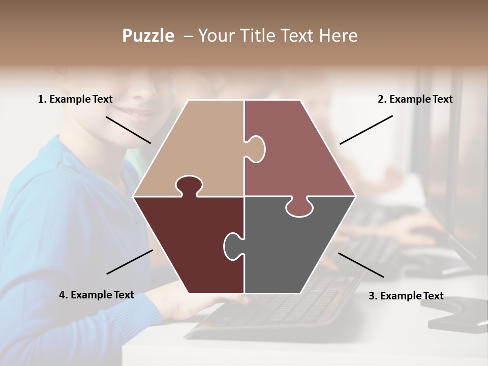 Cute Person Boy PowerPoint Template