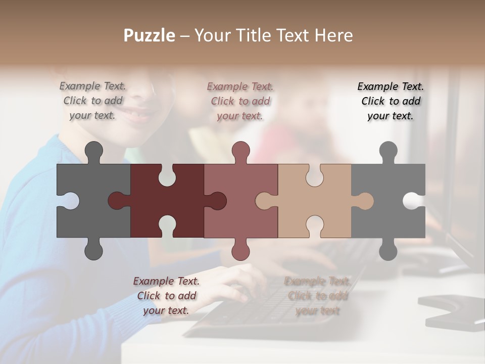 Cute Person Boy PowerPoint Template