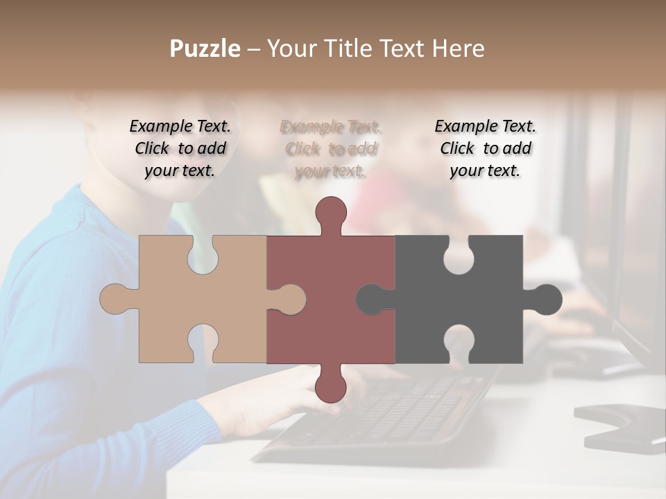 Cute Person Boy PowerPoint Template