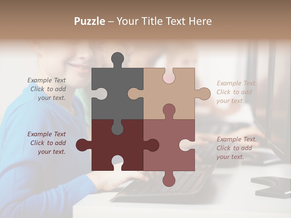 Cute Person Boy PowerPoint Template