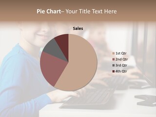 Cute Person Boy PowerPoint Template