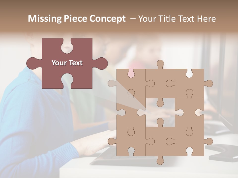 Cute Person Boy PowerPoint Template