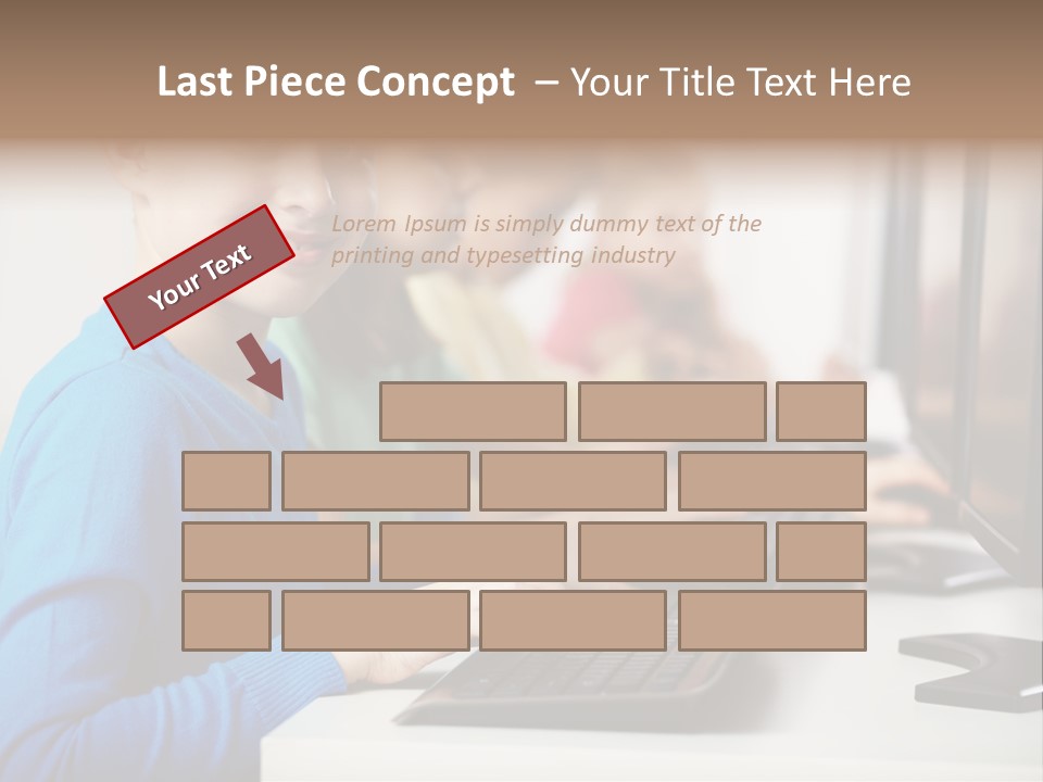 Cute Person Boy PowerPoint Template