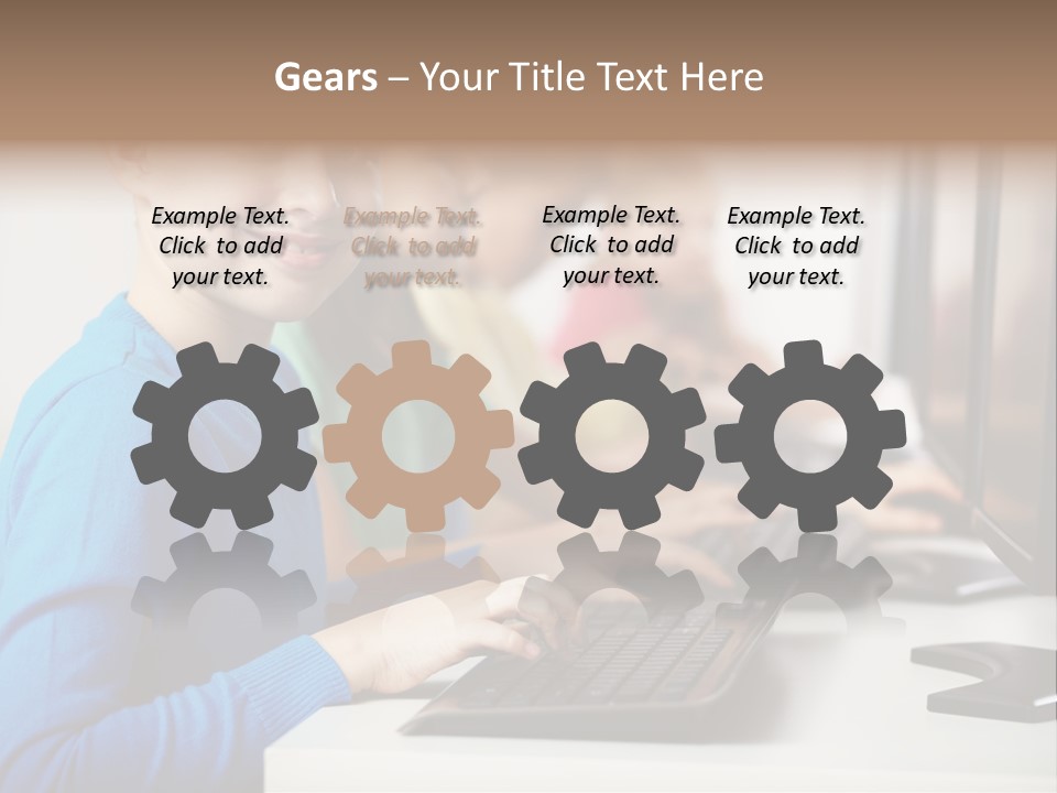 Cute Person Boy PowerPoint Template