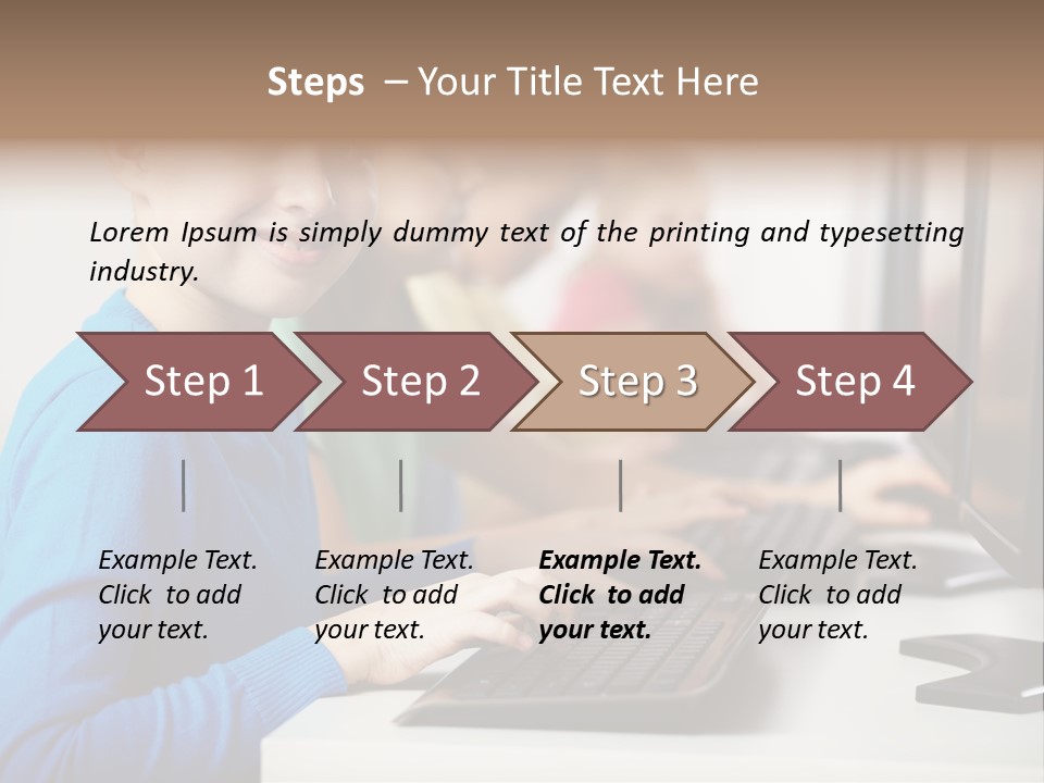 Cute Person Boy PowerPoint Template