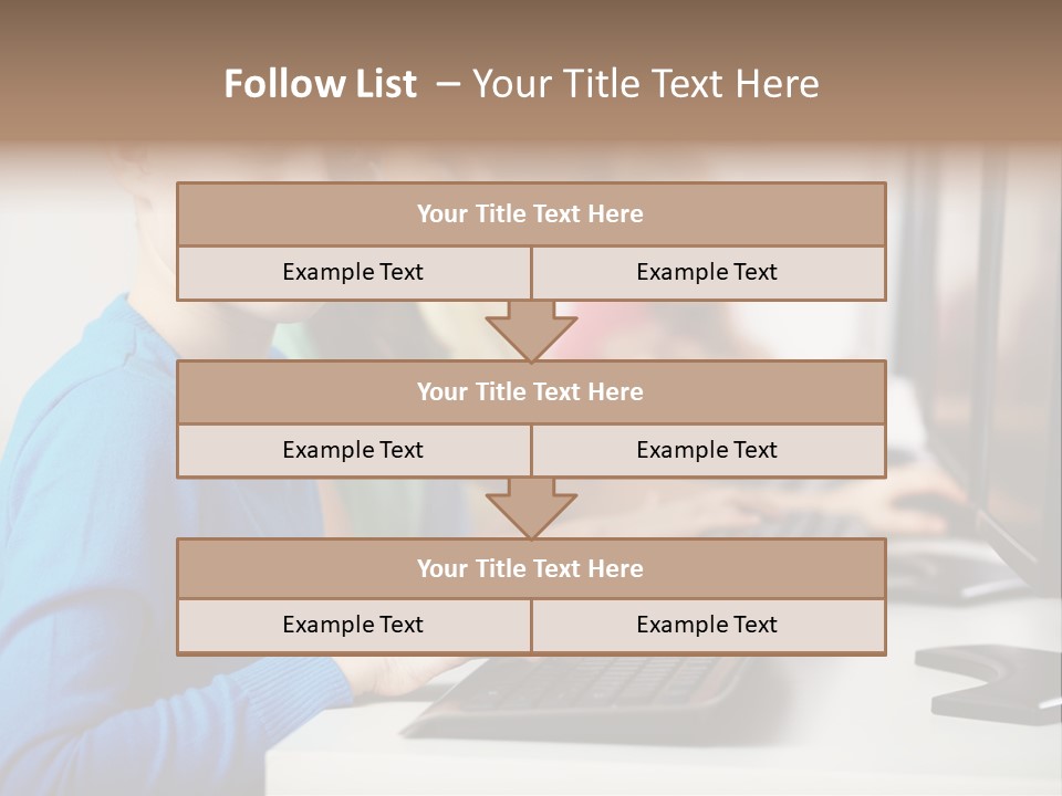 Cute Person Boy PowerPoint Template