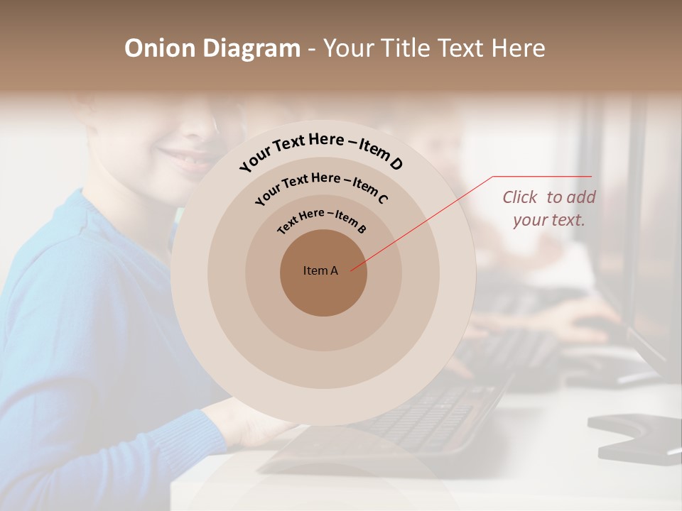 Cute Person Boy PowerPoint Template