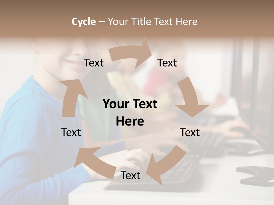 Cute Person Boy PowerPoint Template