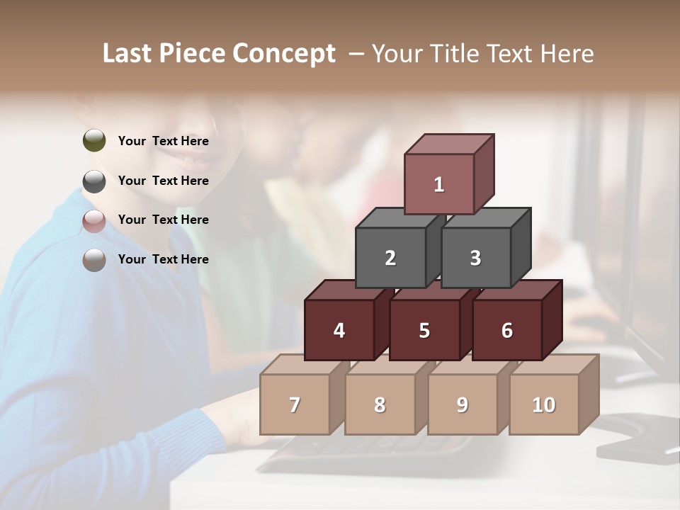 Cute Person Boy PowerPoint Template