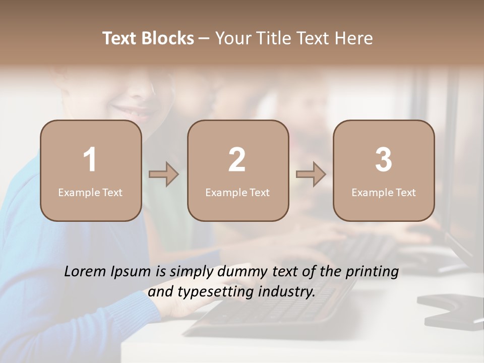 Cute Person Boy PowerPoint Template