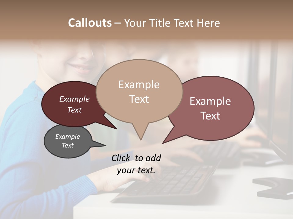 Cute Person Boy PowerPoint Template