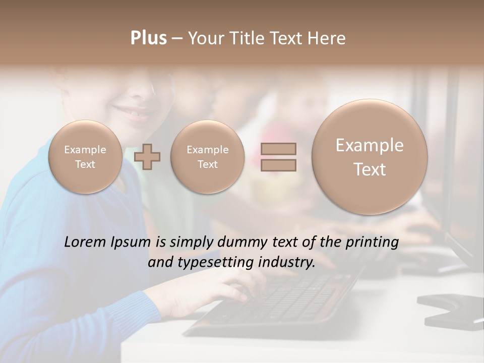 Cute Person Boy PowerPoint Template