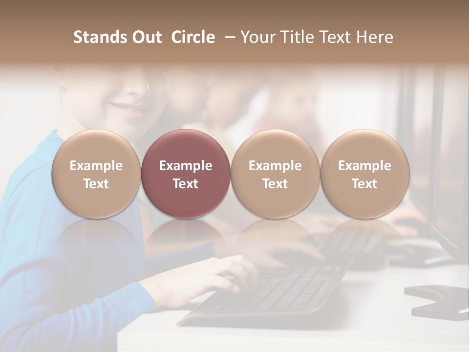 Cute Person Boy PowerPoint Template