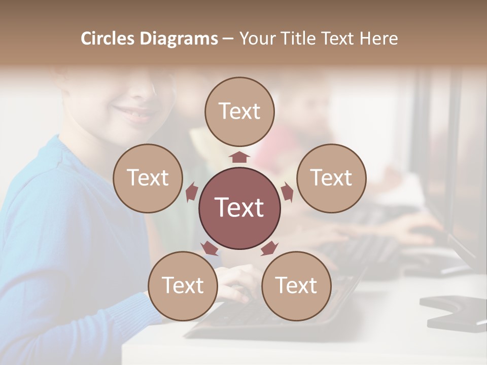 Cute Person Boy PowerPoint Template