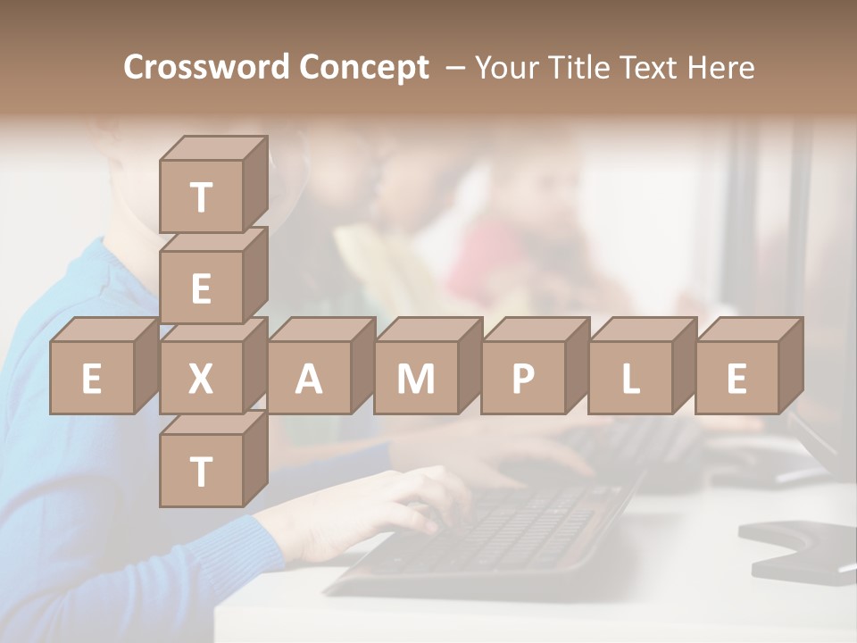 Cute Person Boy PowerPoint Template