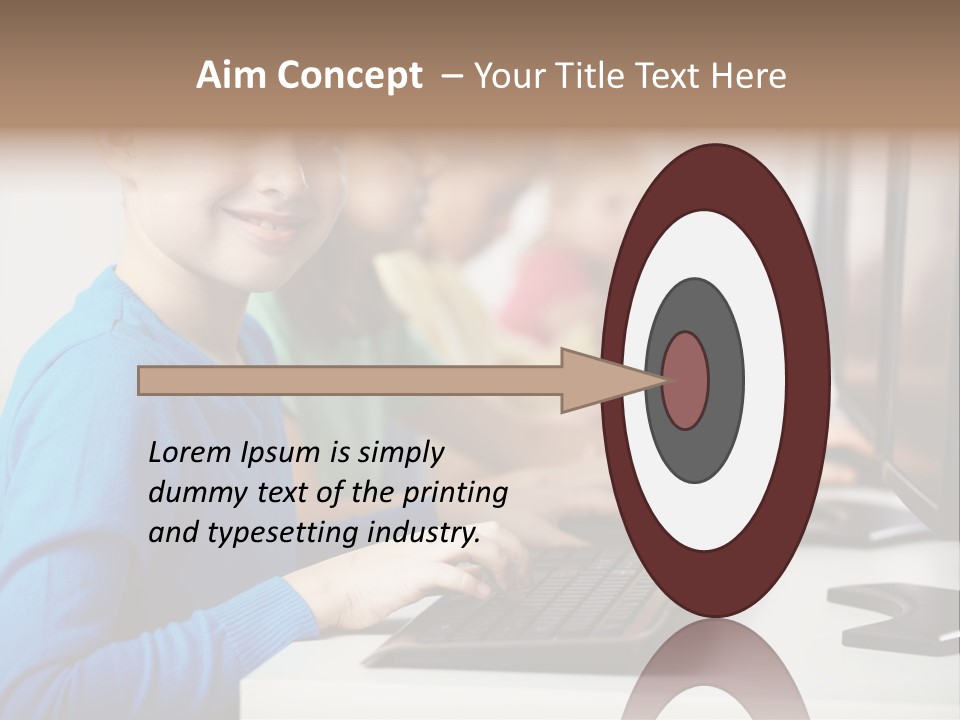 Cute Person Boy PowerPoint Template