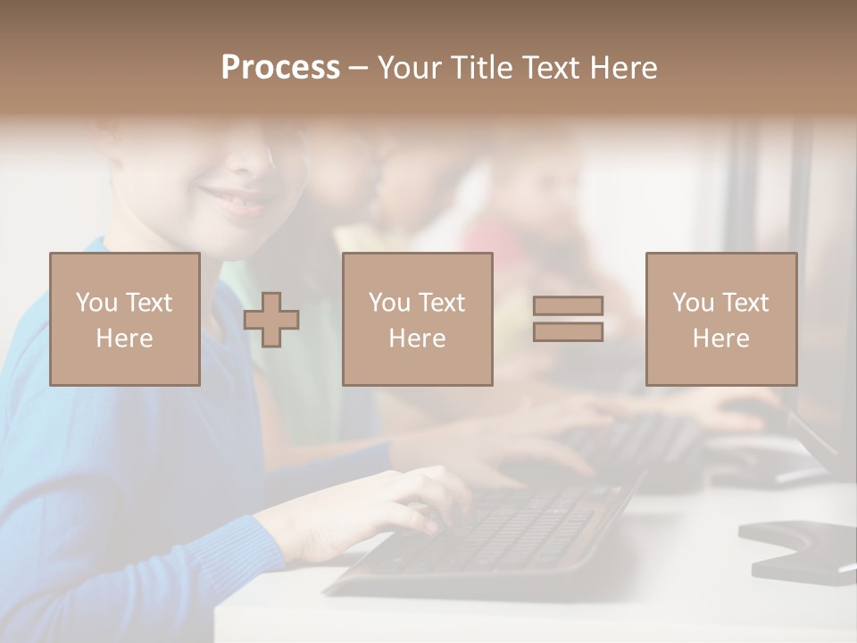 Cute Person Boy PowerPoint Template