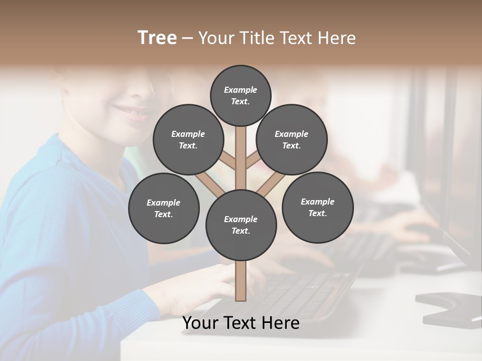 Cute Person Boy PowerPoint Template