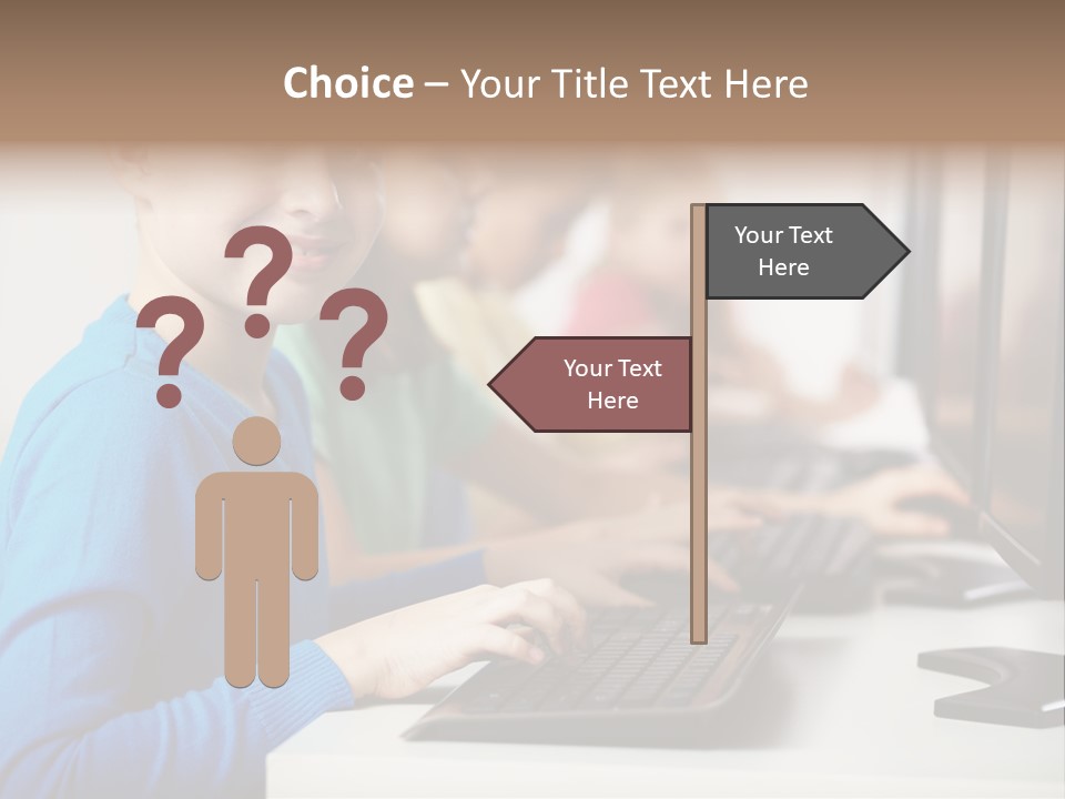 Cute Person Boy PowerPoint Template