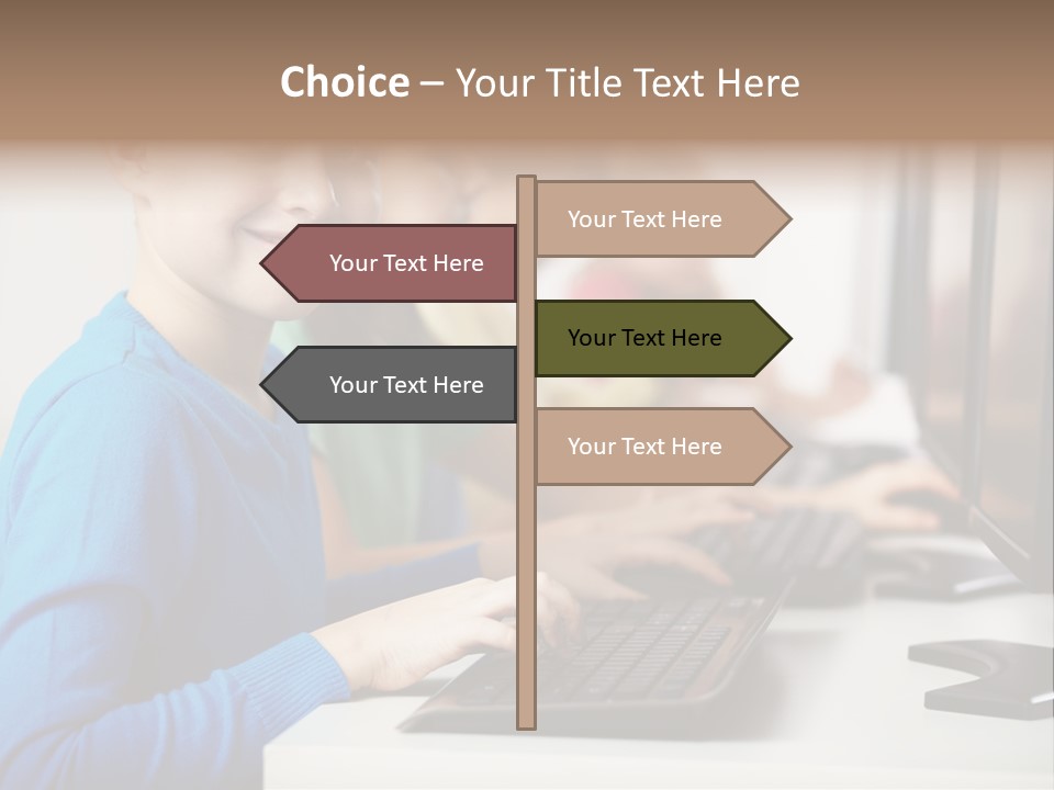 Cute Person Boy PowerPoint Template