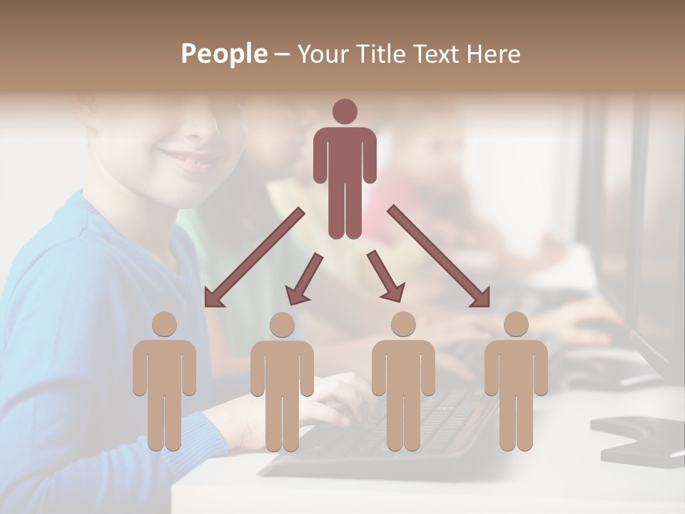 Cute Person Boy PowerPoint Template